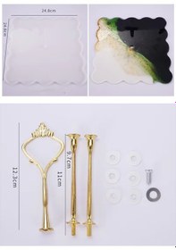 Resim Epoksi Reçine Silikon Kalıp İthal Üç Katlı Kek Meyvelik Silikon Kalıp Hb300215-0014 