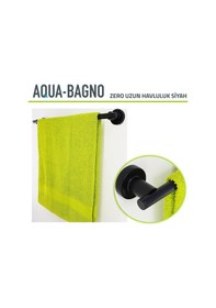 Resim Aqua Bagno Zero Uzun Havluluk 50 Cm. Mat Siyah 