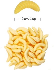 Resim Eagenset Gerçek Görünümlü Silikon Kurtçuk Yapay Yem 2cm 25 Adet 