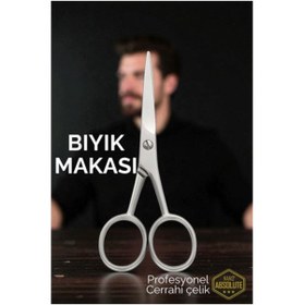 Resim Skygo Bıyık Makası -Bıyık Düzeltme Makası Profesyonel Cerrahi Çelik 