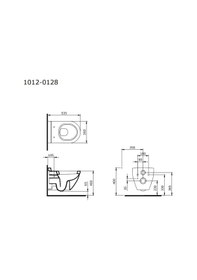 Resim Bocchi Taormina Asma Klozet 53 Cm P. Beyaz 1012-001-0128 Kapak Dahil Çok Renkli 