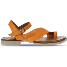 Resim Bueno Shoes Turuncu Deri Kadın Parmak Arası Sandalet 01WY2501 01WY2501 