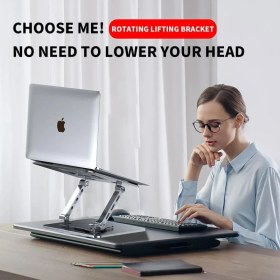 Resim Storemax ZR-104 360 Derece Dönen Tabanlı Katlanabilir Taşınabilir Laptop Standı 