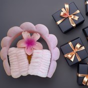 Resim Kadınların cilt bakımı için gerekli olan Cloud Fluffy Yüksek Başlıklı Yüz Maskesi + Kaymaz Saç Tokası Seti Ins Stil Makyaj Baş Bandı 