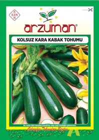 Resim Arzuman Kolsuz Kara Kabak Tohumu 10 G 75 Adet 