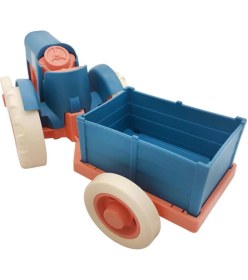 Resim Let's Be Child Römorklu Sürtmeli Plastik Traktör LC-30878 Lacivert-Turuncu 