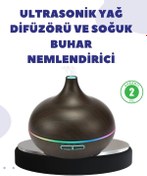 Resim shopwave Uçucu Yağ Uyumlu Renkli LED Işıklı Nemlendirici 