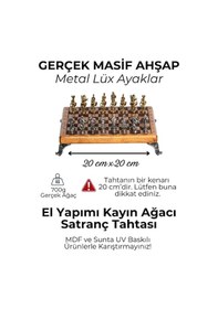 Resim Mc59 Bizans Figürlü El Yapımı Metal Satranç Takımı Kayın Ağacı Satranç Tahtası - Lüks Hediyelik 
