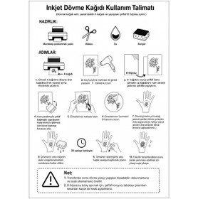 Resim Goldpix Inkjet Geçici Dövme Kağıdı A4 Yazdırılabilir Tattoo Paper 10’lu Set 
