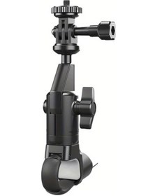 Resim Cloudstore Siyah Motosiklet Bisiklet Kamera Tutucu 360 Derece Dönebilir Ayarlanabilir Kol 