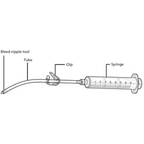 Resim Shimano TL-BR001 Hidrolik Yağ Hava Alma Şırıngası Siyah 