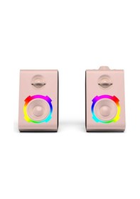 Resim Soaiy SH20 Taşınabilir Kablosuz Bluetooth Gaming Hoparlör RGB Oyuncu Hoparlörü Şeffaf Tasarım - ZORE-219596 