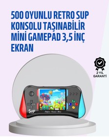 Resim ZERO LAND HN-SHOP Taşınabilir Oyun Konsolu – 3,5" Ekranlı ve 500 Oyunlu 
