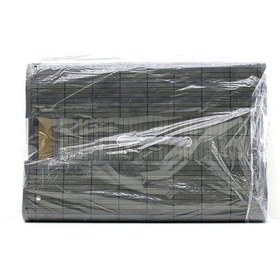 Resim Gri Üçgen 35x60cm - Y:60cm Bambu Ahşap Kirli Çamaşır Sepeti Seyyar Kapaklı Kumaş Çantalı İp Kulplu 5399 Çok Renkli 