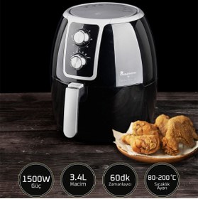 Resim MasterPro 9177 by Carlo Cracco serisi Airfryer 1500 W, 3,4 L , 80-200° C 