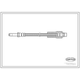Resim CORTECO 19031664 Fren Hortumu Arka Bmw 5 520 D 95- 275Mm 