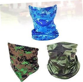 Resim KOMBIUDA Yüz Maskesi Için 3 Adet Motosiklet Balaclava Toz Maskesi 