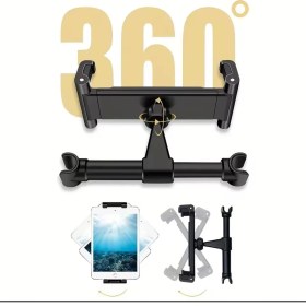 Resim iPad 10.nesil 10.9'' 2022 Uyumlu Araç Içi Koltuk Arkası 360° Tablet Tutucu 