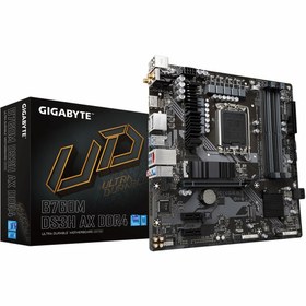 Resim Gigabyte B760M DS3H AX DDR4 (5333MHz)OC M.2 HDMI/DP/USB-C PCIe 4.0 1700P mATX Anakart 