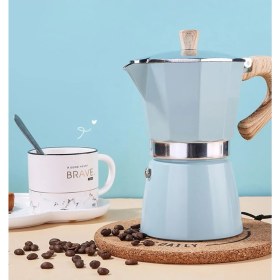 Resim PremiumPort Turkuaz Renkli 6 Cup Mokapot, Şık ve Dayanıklı Kahve Demleme Aleti 