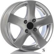 Resim EMR-P015-01 6.0x15"-4x108 ET20 65.1 Silver Jant (4 Adet) 