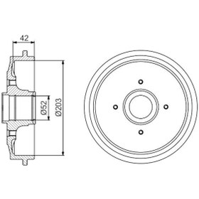 Resim BOSCH 0986477201 Arka Fren Kampanasi C2 C3 C3 II C3 Pluriel P206 P206+ (T3e) P1007 1.1 / 1.2 / 1.4 Hdi 424746 (WA876438) (Fiyat:2 Adet İçindir) 
