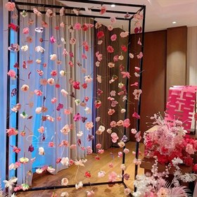 Resim 2D Kapı Afişi, 120 Bohem Tarzı Yapay Çiçekler Balıkçılık İpi ile - Çeşitli Renkler ve Boyutlar, DIY Çiçek Süslemeleri için Mükemmel, Tüm Mevsimler Düğün, Doğum Günü, Ev Dekorasyonu, Yüzen Çiçekler, Şelale Sahneleri, Yatak Odası Dekoru, Tatil Çiçek Düzenlemeleri için Uygun 