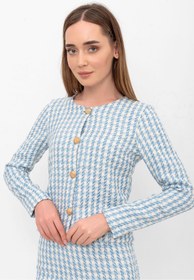 Resim Laranor Mavi Dokulu Kısa Blazer Ceket&hırka 