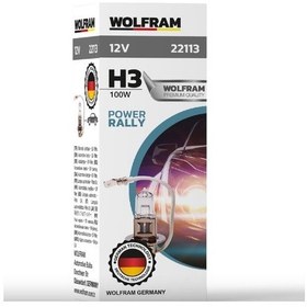 Resim Wolfram Germany - 12 Volt 100 Watt H3 Ampul Takımı - 2 Adet 