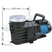 Resim Water Ws-2536 Filitreli Havuz Pompası 1 Hp 380V 