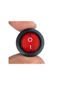 Resim Ic-131-0 Mini Yuvarlak Işıklı Anahtar 220v 3p 