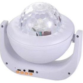 Resim Gaman Sihirli Disko Topu Rgb Sese Duyarlı Müzik Çalar Karaoke Mikrofonlu Kumandalı 2024 Eğlence Topu 