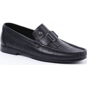 Resim Pierre Cardin 2596 Siyah Erkek Loafer Günlük Deri Ayakkabı Siyah 
