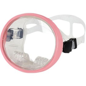 Resim Suntek Tek Lensli Dalış Maskesi Tüplü Zıpkınla Balık Pembe 