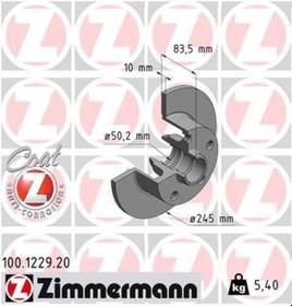 Resim Zımmermann Fren Diski Arka A4 1994-2001 986478759-df2771 100.1229.20 8d0615301b 8do615601b 8do615301b 