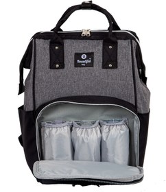Resim beautiful bag Siyah Gri Bebek Bakım Çantası 