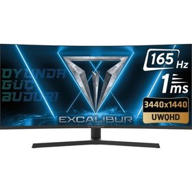 Resim Casper Excalibur M.E34WQHD-G 34" 165HZ 1MS ( HDMI+DISPLAY) Freesync 2K WQHD Curved Monitör 