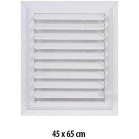 Resim Beyaz Plastik Menfez (Panjur) 45X65 