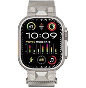Resim iOs Watch Uyumlu Ultra 49mm Krd-107 Metal Hasır Kordon-gri Gri 