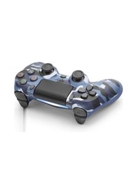 Resim Büro Ev Ofis Oyun Konsolu İçin Mavi Kamuflaj Gamepad Ps4 Uyumlu Oyun Kolu 