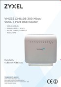 Resim Türk Telekom Zyxel Vmg3312-b10b 4 Port 300 Mbps Vdsl2 Adsl2 Modem Router (YENİLENMİŞ ÜRÜNDÜR) 