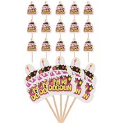 Resim Kına Atölyesi Iyi Ki Doğdun Pastalı Parti Kürdanı 20 Adet 