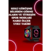 Resim Çok Renkli Akıllı Saat, Görüntüleme, Bildirim ve Sağlık Takibi, Nabız Ölçer, 3 Kordon Hediyeli 
