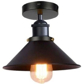 Resim Riolight Metal Siyah Plofonyer Sarkıt Şapka Çapı:22Cm (538286381) 