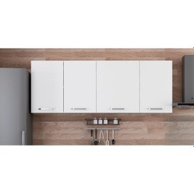 Resim Minar 195 Cm Mutfak Dolabı Beyaz 195-B1-Üst Modül Beyaz 