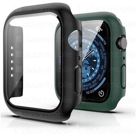 Resim Apple Uyumlu Watch 7-8-9 45 MM Ekran Koruyucu Kasa Koruma 360° Full Body 