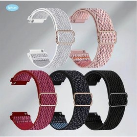 Resim Sunshine022 5li 20mm 22mm Nylon Saat Kayışı Şarap Kırmızı Mor Siyah Pembe 