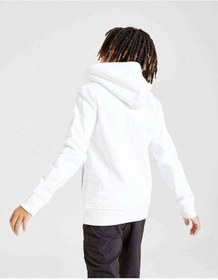 Resim Steve Jobs Apple Baskılı Unisex Çocuk Kapüşonlu Beyaz Sweatshirt Beyaz 