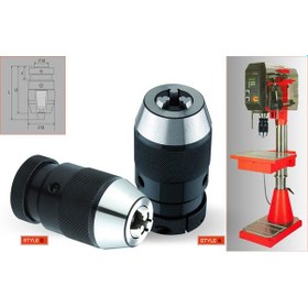 Resim San Ou Gfb Ayaklı Sütunlu Matkap Mandren 13 MM - B16 1 Adet 