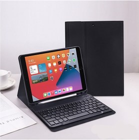 Resim Alstrap Apple Ipad 5.6 Nesil 9.7 Uyumlu Tablet Bluetooth Özellikli Kablosuz Kalem Bölmeli Klavyeli Kılıf 